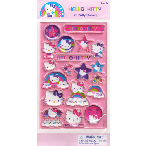 Hello Kitty Puffy Stickers (1 sheet)